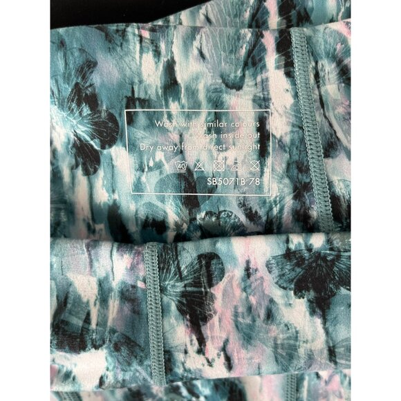 Sweaty Betty Super Sculpt 7/8 Size L Watercolor Print Womens Leggings - Picture 8 of 10